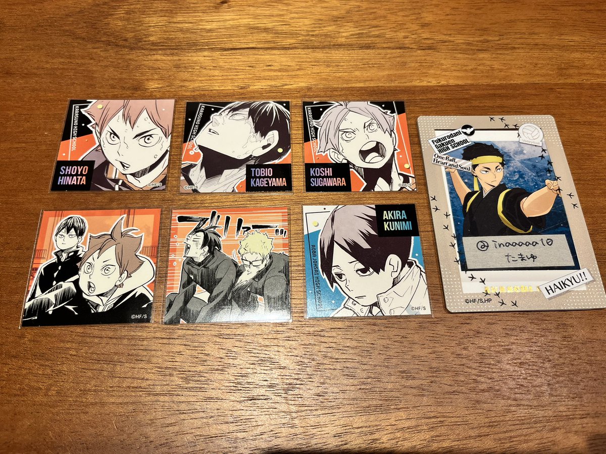 交換/譲渡】 ハイキュー スクエアステッカー ジャンプショップ ジャン