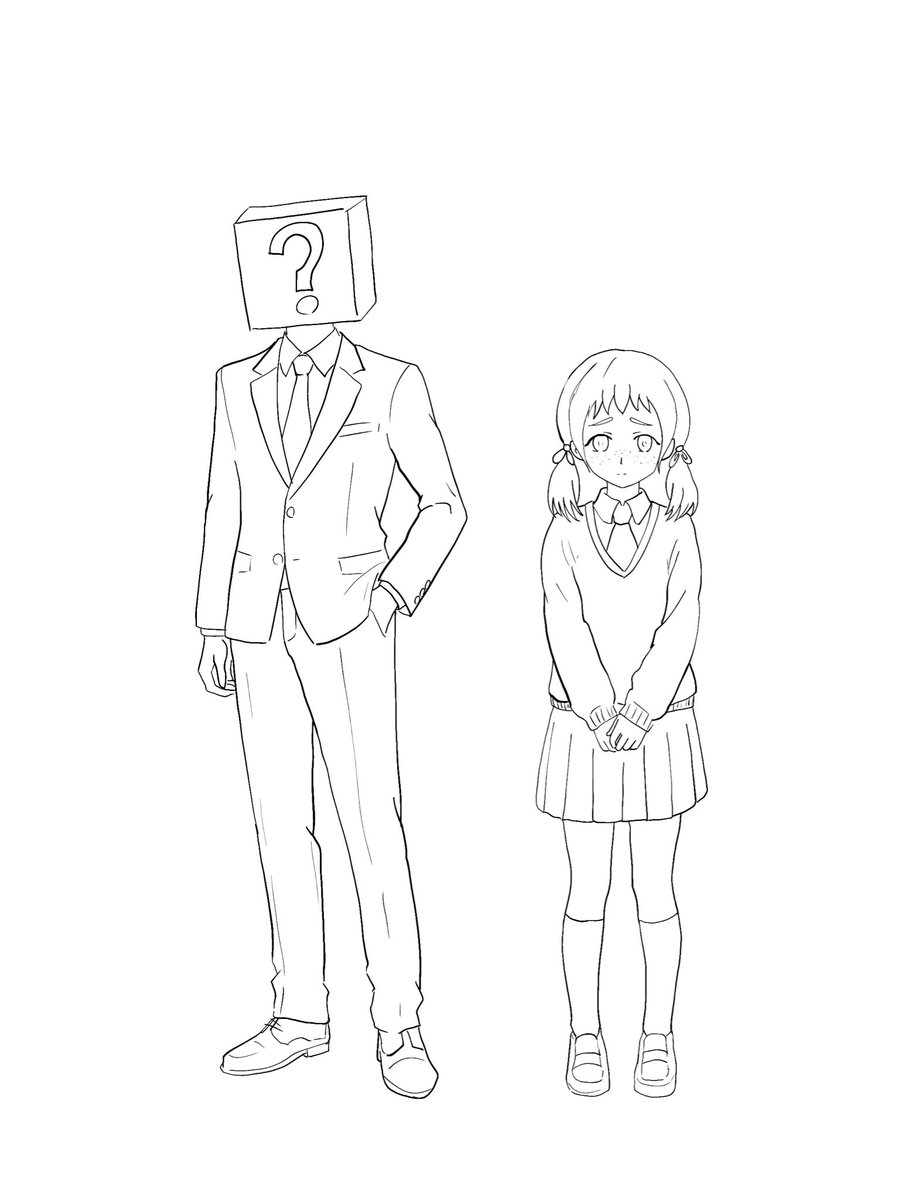 セルフリメイク
線画だけ