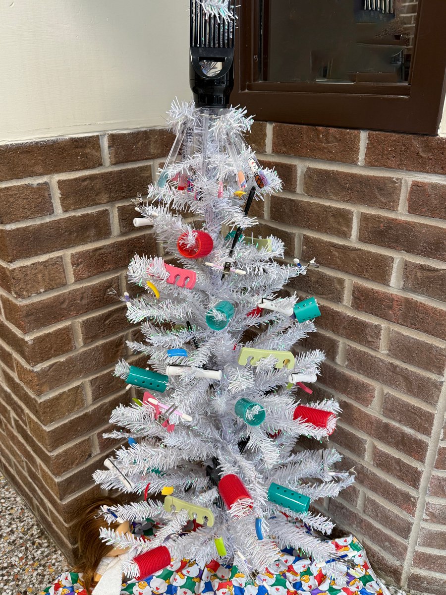 Some of the holiday themed trees that were on display at the Sackett Technical Center during the month of December. Can you guess which Career &amp; Technical Education programs were behind each individual tree? #caringconfidentunited #boces #careerteched