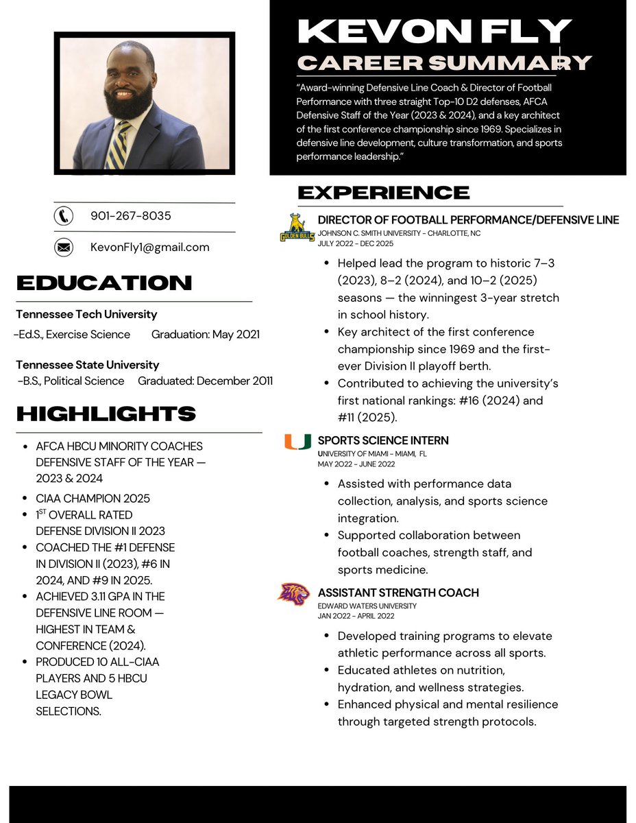 Coach Kevon Fly tweet media