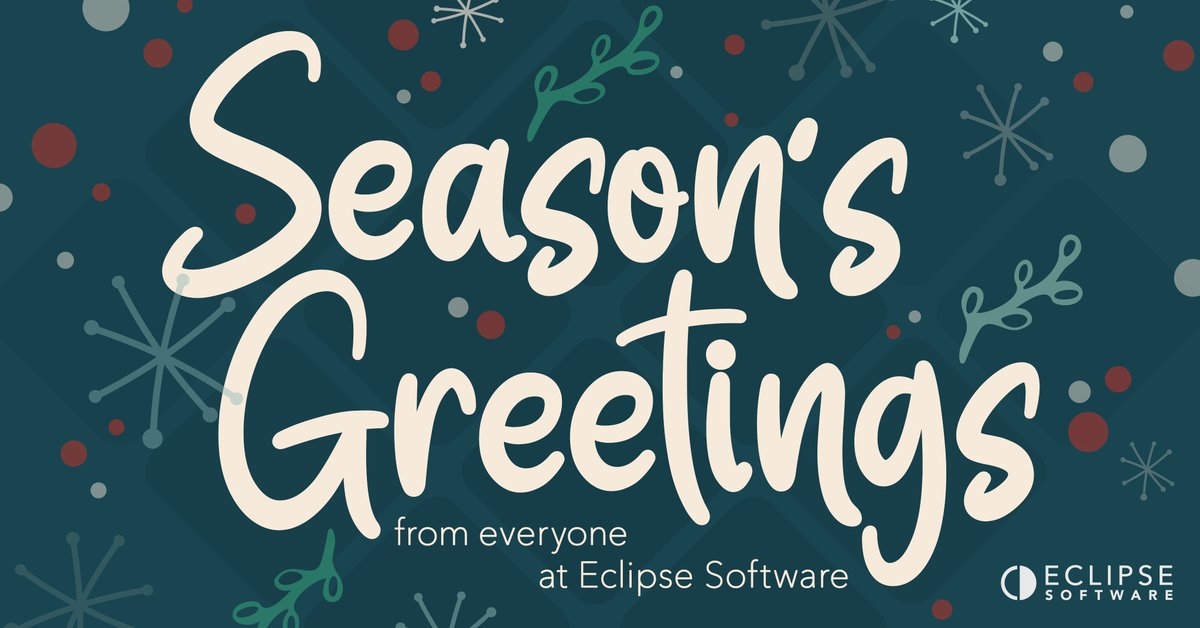 eclipse_rm's tweet photo. Merry Christmas from Eclipse!  May your New Year be full of top-tier talent and smooth systems. Office closed: 24 Dec (2pm) – 2 Jan. Full details of emergency helpdesk here: https://t.co/0LHj6iFdZ2
#MerryChristmas #EclipseSoftware #Recruitment #SeasonsGreetings https://t.co/mCovqzpN7d