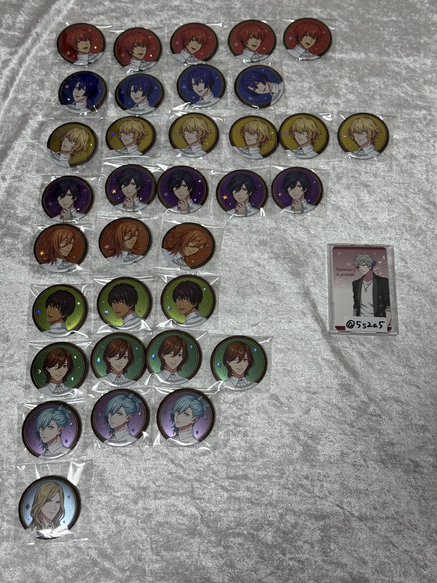 交換/譲渡】うたプリ スイパラ 新宿 譲) 缶バッジ 音也5,真斗4,那月5