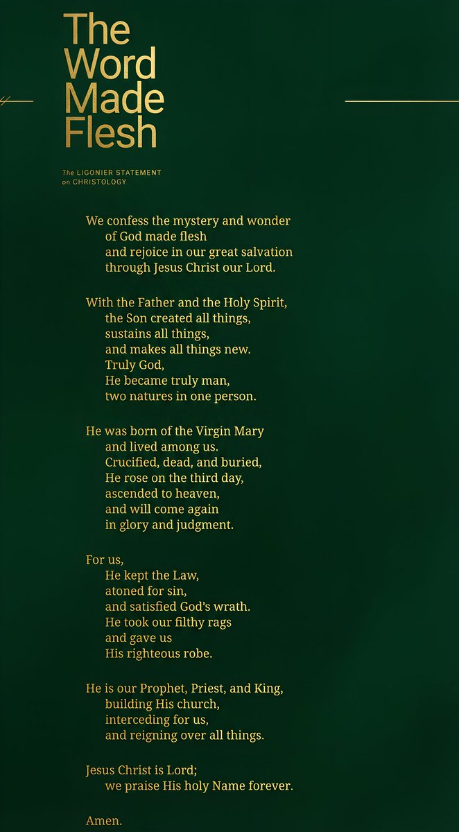 This is beautiful. <a href="/Ligonier/">Ligonier Ministries</a>

May the birth of the one and only true God Jesus Christ bring peace and joy to your household, leading to the eternal hope of salvation by faith in Him. Happy Holy Christmas!