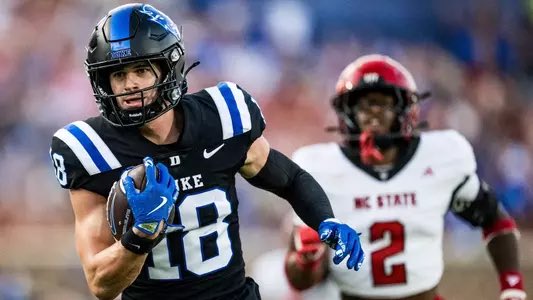 PeteNakos's tweet image. Duke wide receiver Cooper Barkate has re-signed and will return to Durham in 2026, his rep @JLSports3 tells @On3sports.

Posted 68 catches for 1,069 yards and 6 TDs in 2025. 

on3.com/rivals/cooper-…