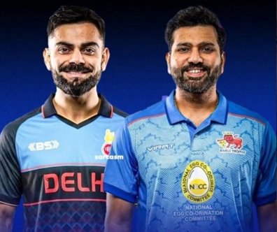 Ritik5133's tweet photo. 🚨 Big Update!
Virat Kohli &amp; Rohit Sharma could play in the Vijay Hazare Trophy Elite🏏
📅 1st Match:  24/Dec/25 (Tomorrow)
⏰ 9:00 AM IST
🔵 Virat for Delhi | 🔵 Rohit for Mumbai
📺 Live on JioCinema &amp; Star Sports Network
Get ready! 🔥💙 #VHT #ViratKohli #RohitSharma #TeamIndia https://t.co/9XhXD77A95