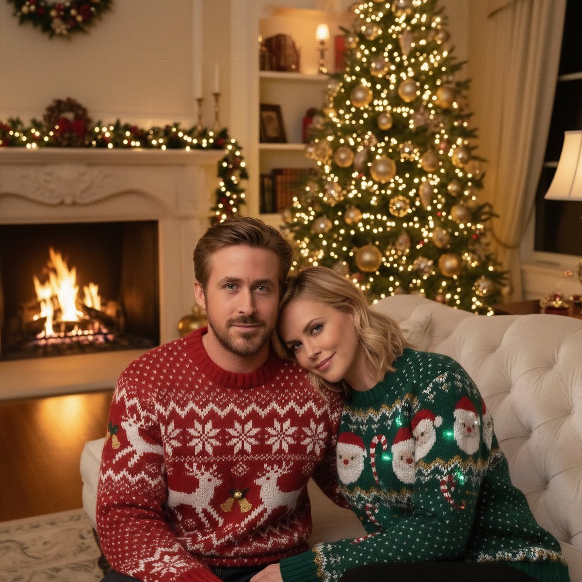 Happy Christmas Eve from <a href="/ScottTibolt/">Scott Tibolt</a> and me. ❤️💚🎄✨