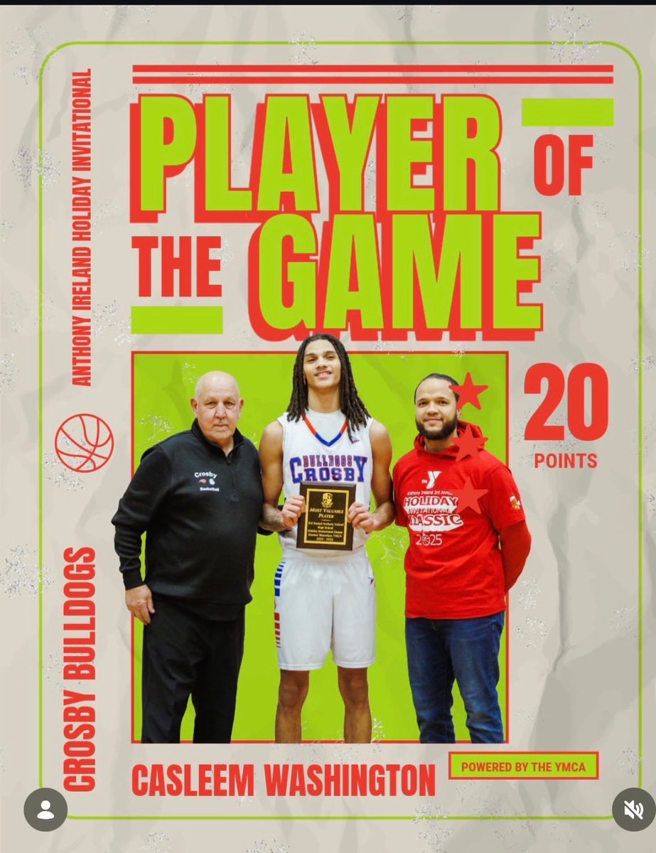 MomBoogs's tweet image. Congrats to one of my Heat Fam babies, Casleem “ Cas” Washington for Player of the Game honors he finished with 20pts. 10 rebounds. This makes the 2nd straight 20pt  10 plus rebound game. Cas plays for Crosby High School !! #myboysarebetterthanyours 🏀🔥🖤❤️