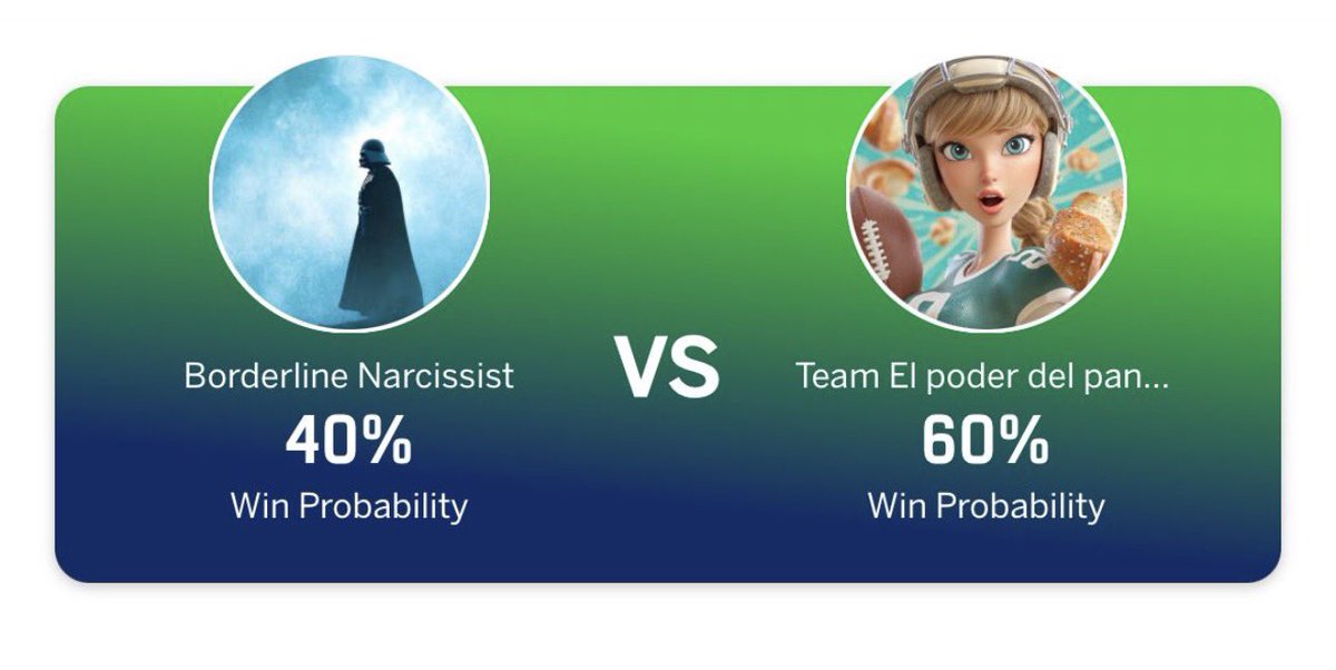 jesusrglez's tweet photo. Friends, my Borderline Narcissist team made it to the Fantasy Football Finals! 

And I’m going against my not anymore best friend @Laumollete 

She loves Taylor Swift and hates Mahler. So I need to destroy her team of course. 

Wish me luck! 

#TSSucks #MahlerRocks https://t.co/kahLAq9zk0