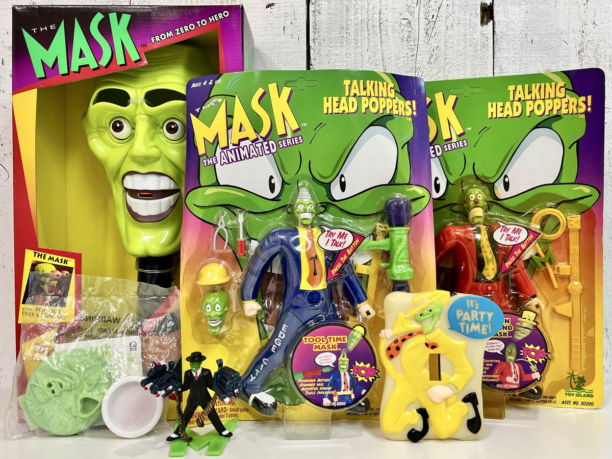 PopSodaHossy's tweet image. 90年代 #ジムキャリー #themask #マスク 各種入荷しました