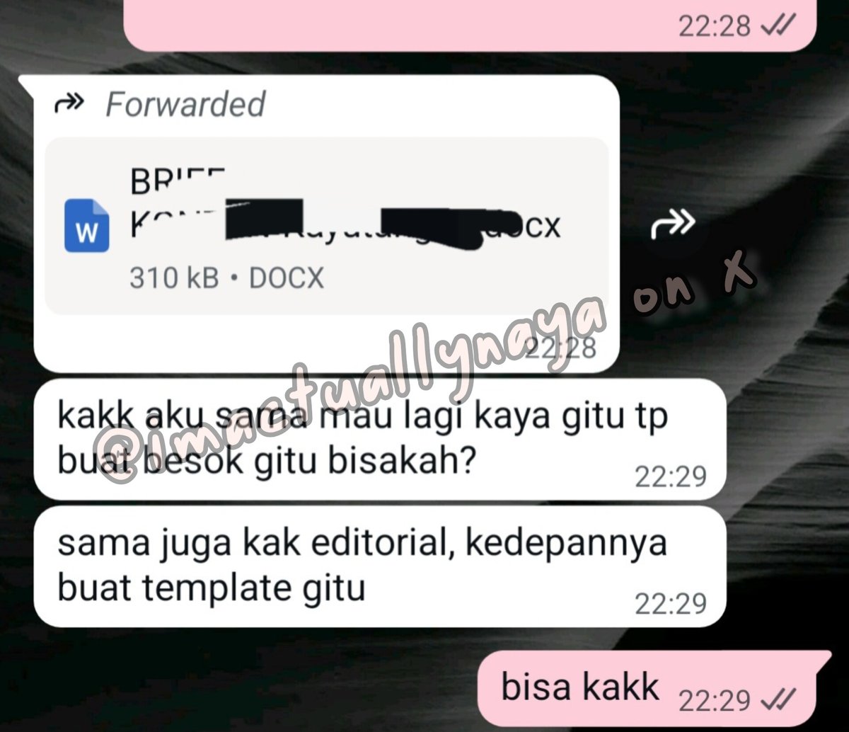 imactuallynaya's tweet photo. Puji Tuhan, hari ini dapet cust &amp; repurchase jasaku 🥹🤍

Yuk guys yang butuh jasa edit infografis, ppt, flyer, atau joki tugas lainnya boleh bangeet ke akuu, fast respon &amp; bakal dikerjain sampai sreg! langsung ke wa ku di bio yaa <3

#zonauang #jokitugaskuliah #jokitugas https://t.co/6763oZnztU