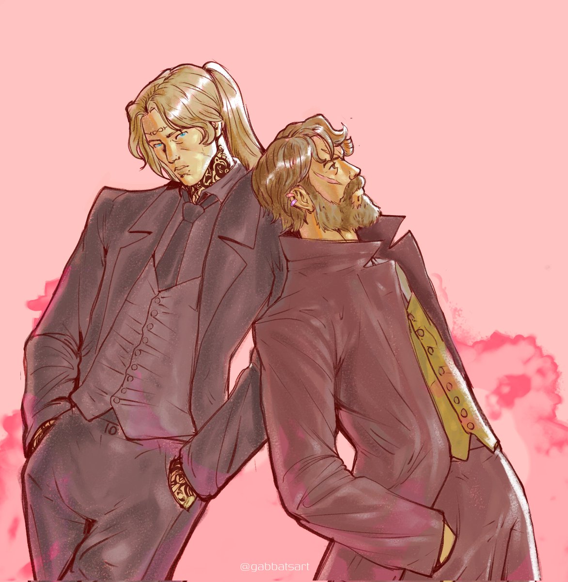 gabbatsart's tweet image. Dante &amp;amp; Arthur♦️
#Hexatombe #OrdemParanormal