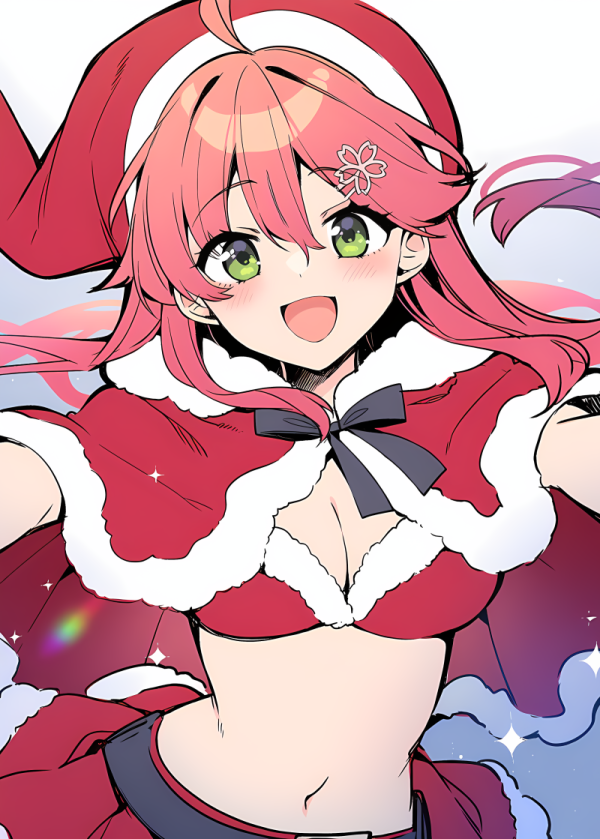 kuronekoron2's tweet photo. 「みこぴー、メリークリスマスだにぇ🌸」
#miko_Art https://t.co/TbNSKBseqr