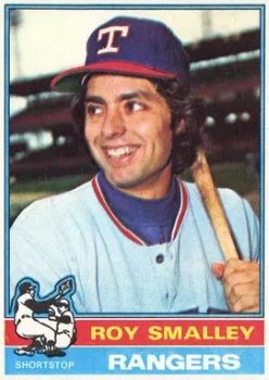 1975Topps's tweet image. Card #657 - Roy Smalley #Rangers

1976: Smalley posted a .363 OBP as the starting 2B for Texas and was dealt to the #Twins on 6/1/76 in a 6-player deal. Minnesota utilized him as their everyday SS (101 starts).

On 7/15/76 Smalley had 3 hits and 3 RBIs: MIN 5. CLE 2. #Topps