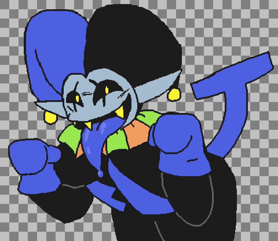 drawing jevil every day until I get the plush, day 66
freak goes BLEH!!
#DELTARUNE #jevil