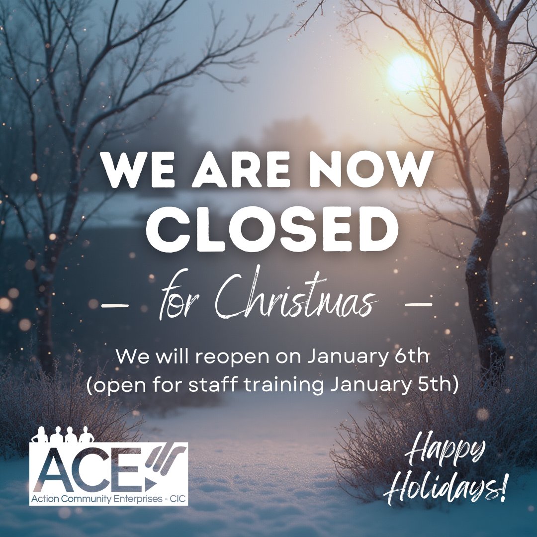 And that's a wrap!!! ACE are now closed to students and the public until 6th January 2026. Have a fabulous festive break, see you next year! 🎉 🎄 🎬 
#christmasclosure #endofterm #doneanddusted #backinjanuary #aceproject