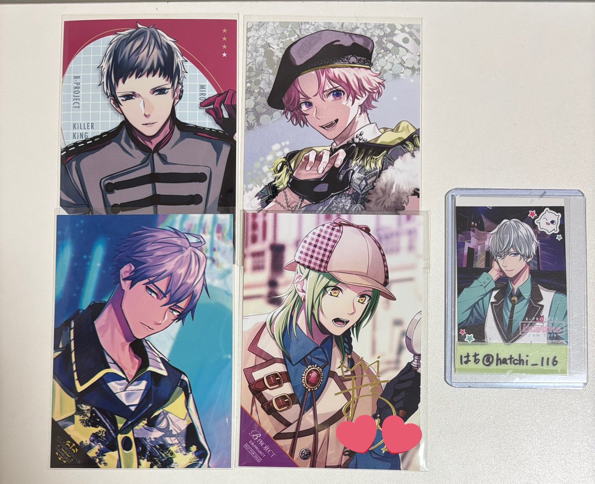 B-PROJECT Bプロ 10th 特典　箔押しサイン ブロマイド 増長 b-project Bプロ増長和南特典ブロマイド箔押し