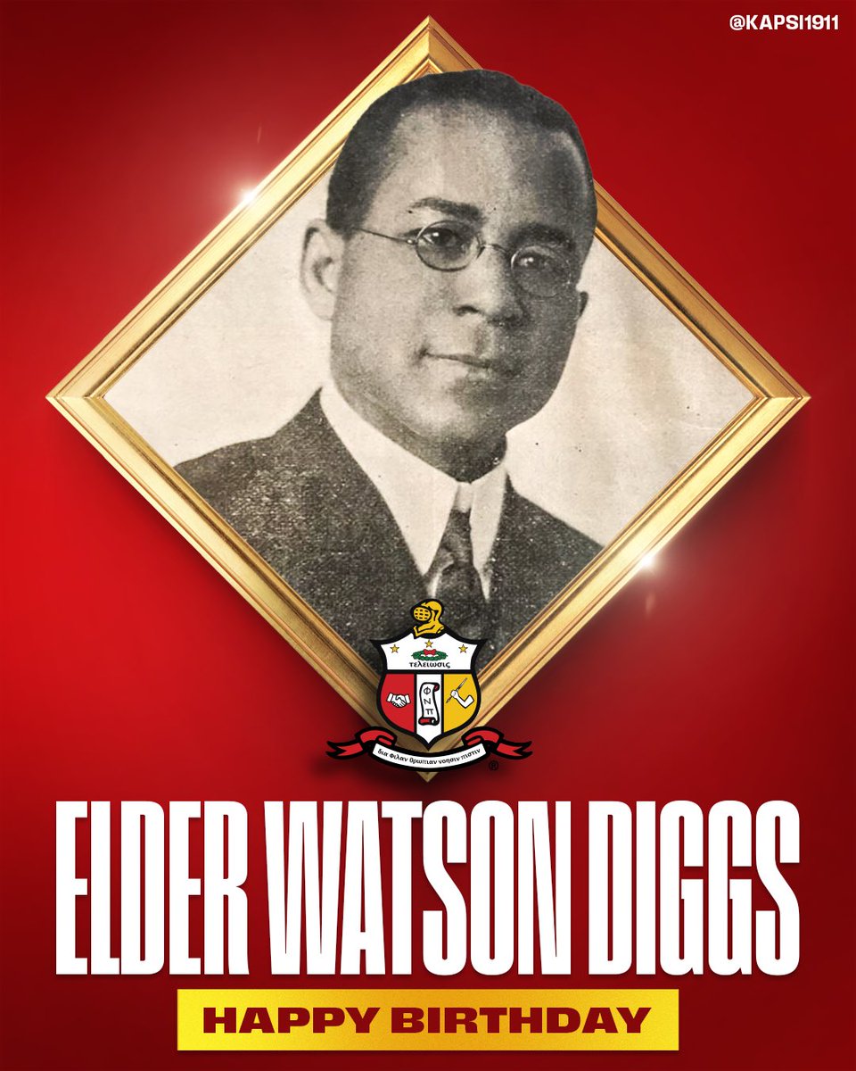 kapsi1911's tweet image. Happy Birthday Founder Elder Watson Diggs!!!