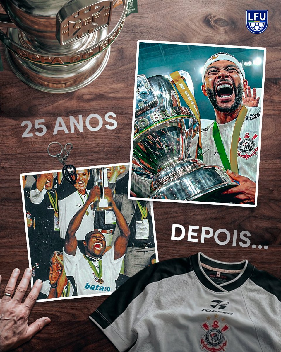 25 ANOS DEPOIS... 💭
O Corinthians continuou fazendo festa no Maracanã! 🔥🏆

#LigaForteBR #Corinthians #CopaDoBrasil
