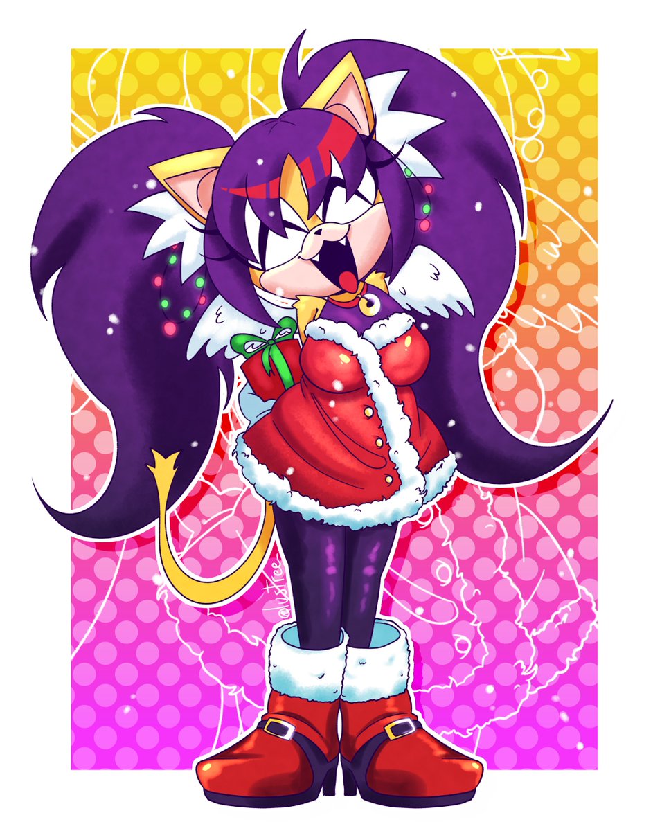 lustree_'s tweet image. christmas honey!!!! #honeythecat