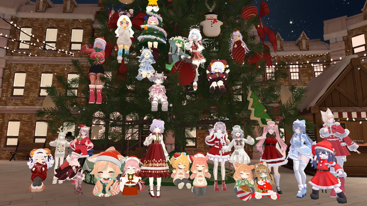 今日のぶいちゃ(๑òωó๑)ﾌﾝｽ ①②メンダコちゃん主催のクリスマス