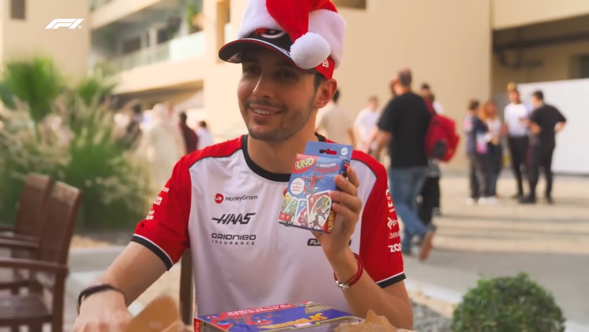 F1 drivers better keep this tradition of gifting Spiderman themed presents for Esteban’s secret santa because he always looks the happiest 🥹❤️