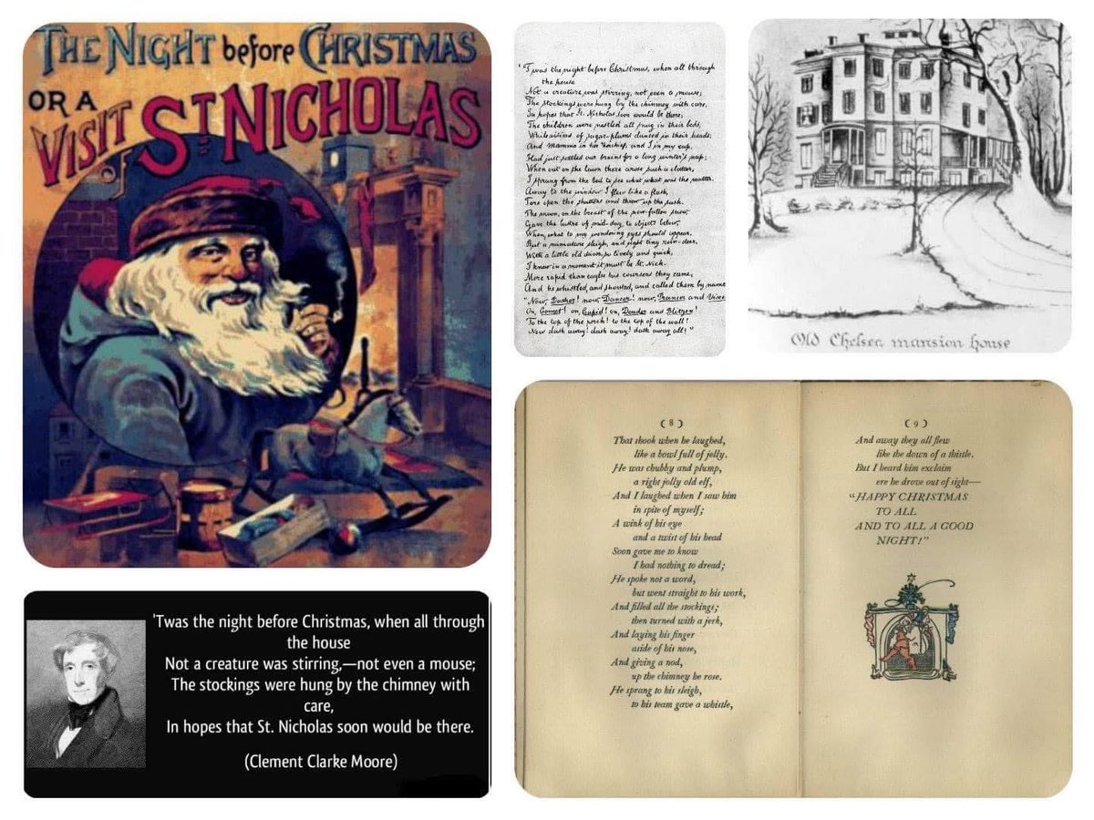 Today in History
December 23rd
1823 ''A Visit from St. Nicholas'', also known as ''The Night Before Christmas'', is published in an upstate newspaper anonymously but was written by Clement Moore. #OTD