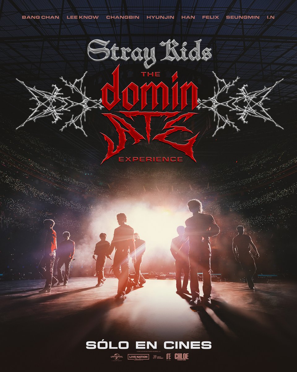 Cinepoliscl's tweet photo. Podrás ver la película épica de las actuaciones de Stray Kids en el SoFi Stadium donde agotaron entradas y dejaron todo en la cancha ❤️‍🔥🎤

La cinta permitirá interiorizarnos en momentos inéditos del espectáculo, puesto que incluirá imágenes exclusivas del detrás de cámaras 📽️ Llegará a Cinépolis en Febrero 🎫

#CinépolisChile #StrayKids #ThedominATEexperience