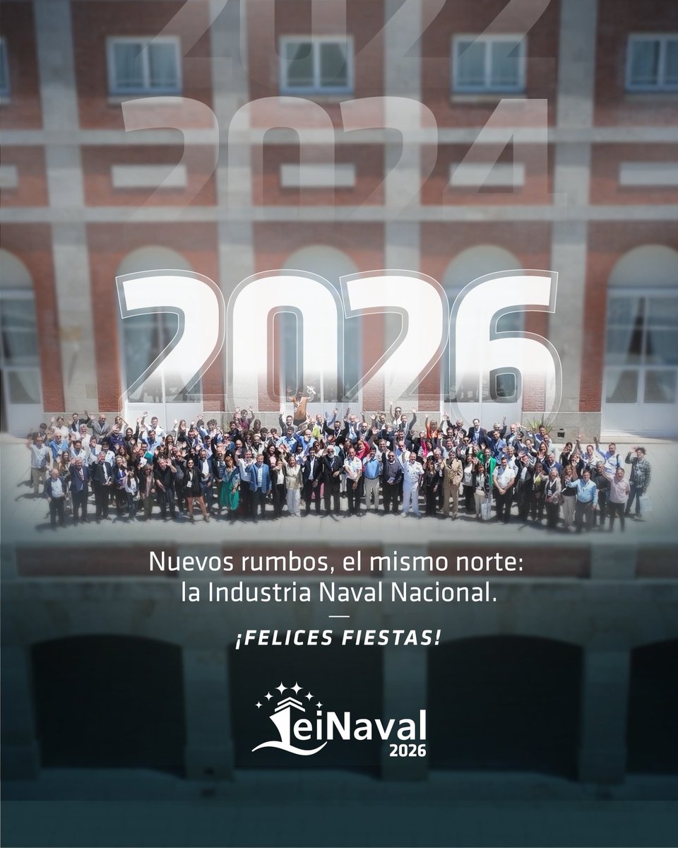 indnaval_ar's tweet photo. Nuevos rumbos, el mismo norte: la Industria Naval Nacional.
Nos reencontramos en EINAVAL 2026 para seguir construyendo el futuro del sector.
¡Felices Fiestas! https://t.co/PZsSsFWrvR