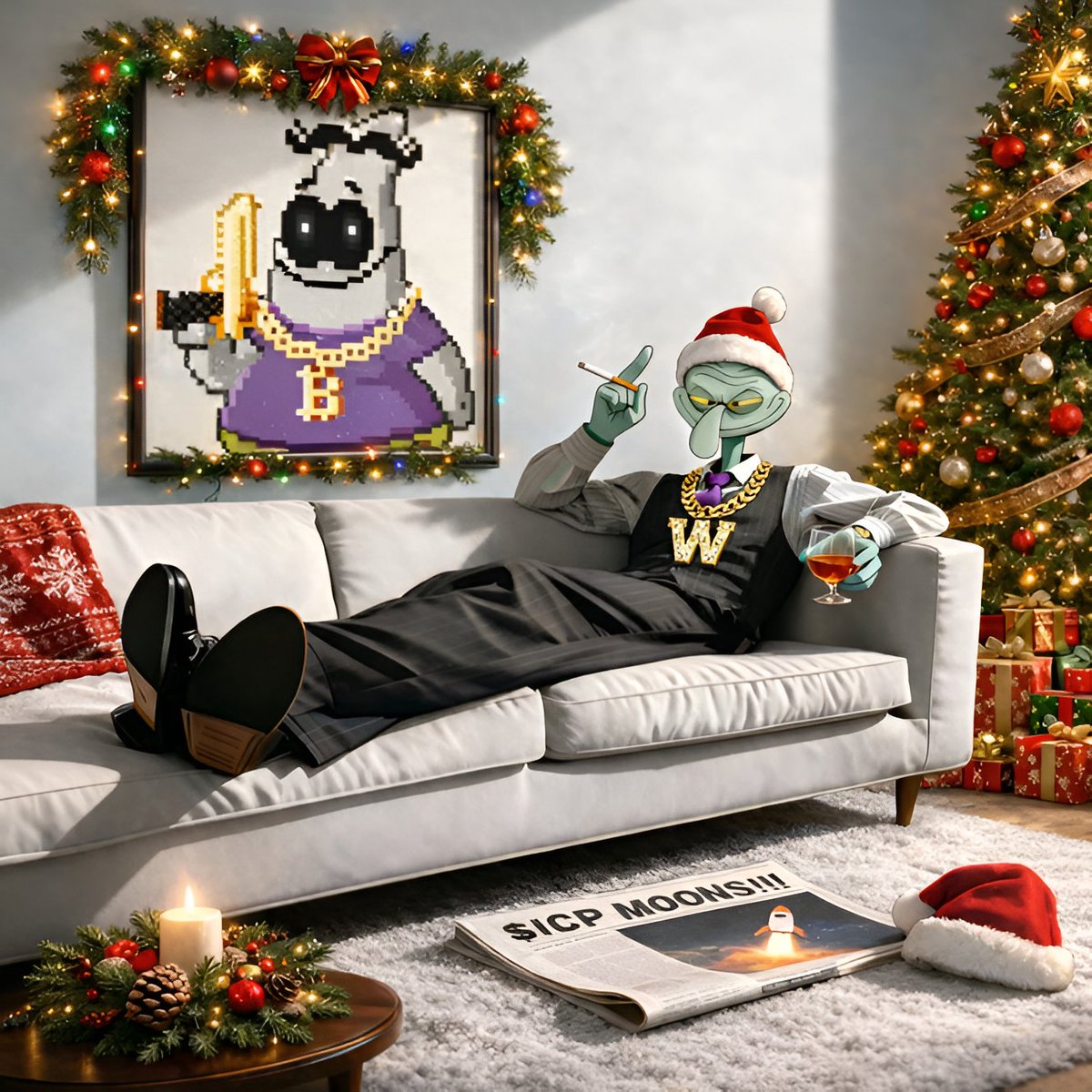 Hope ur enjoying the holidays like I am $ICP fam. Keepin it $WUMBO n' keepin it Christmas 🎄