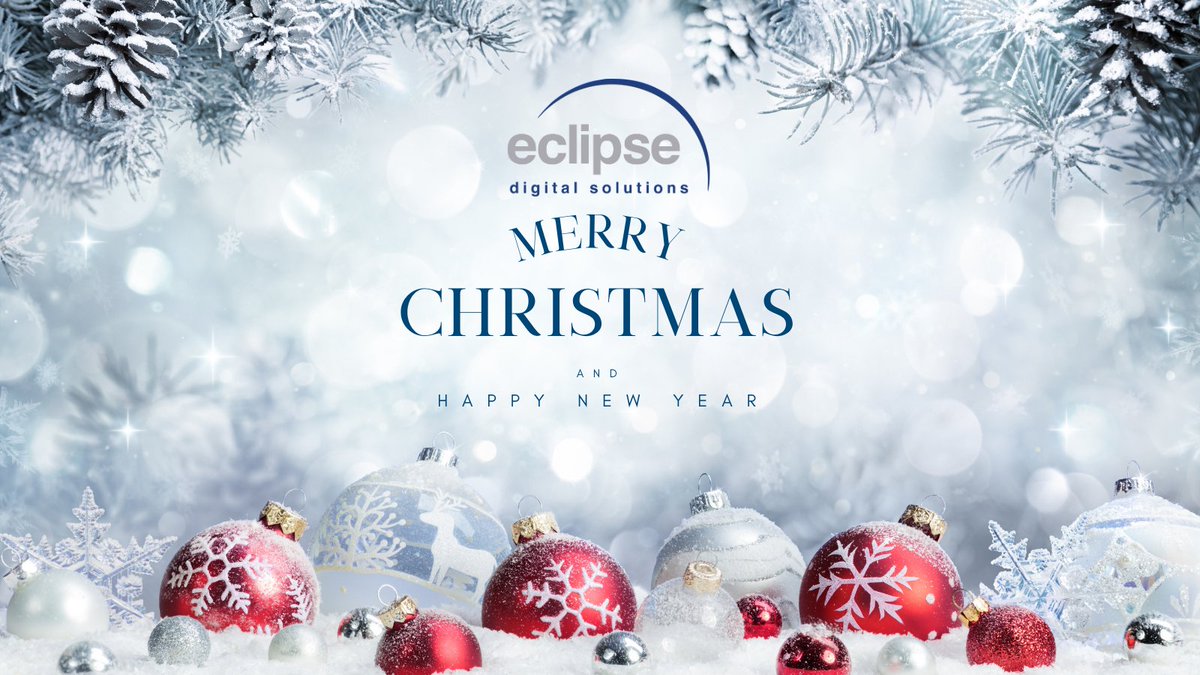 Everyone at Eclipse would like to wish our clients, partners, suppliers, contacts, and social media followers a restful Christmas and successful 2026. 

Check out our review of 2025. 

eclipsedigital.co.uk/reflecting-on-…

#MerryChristmas #HappyNewYear2026