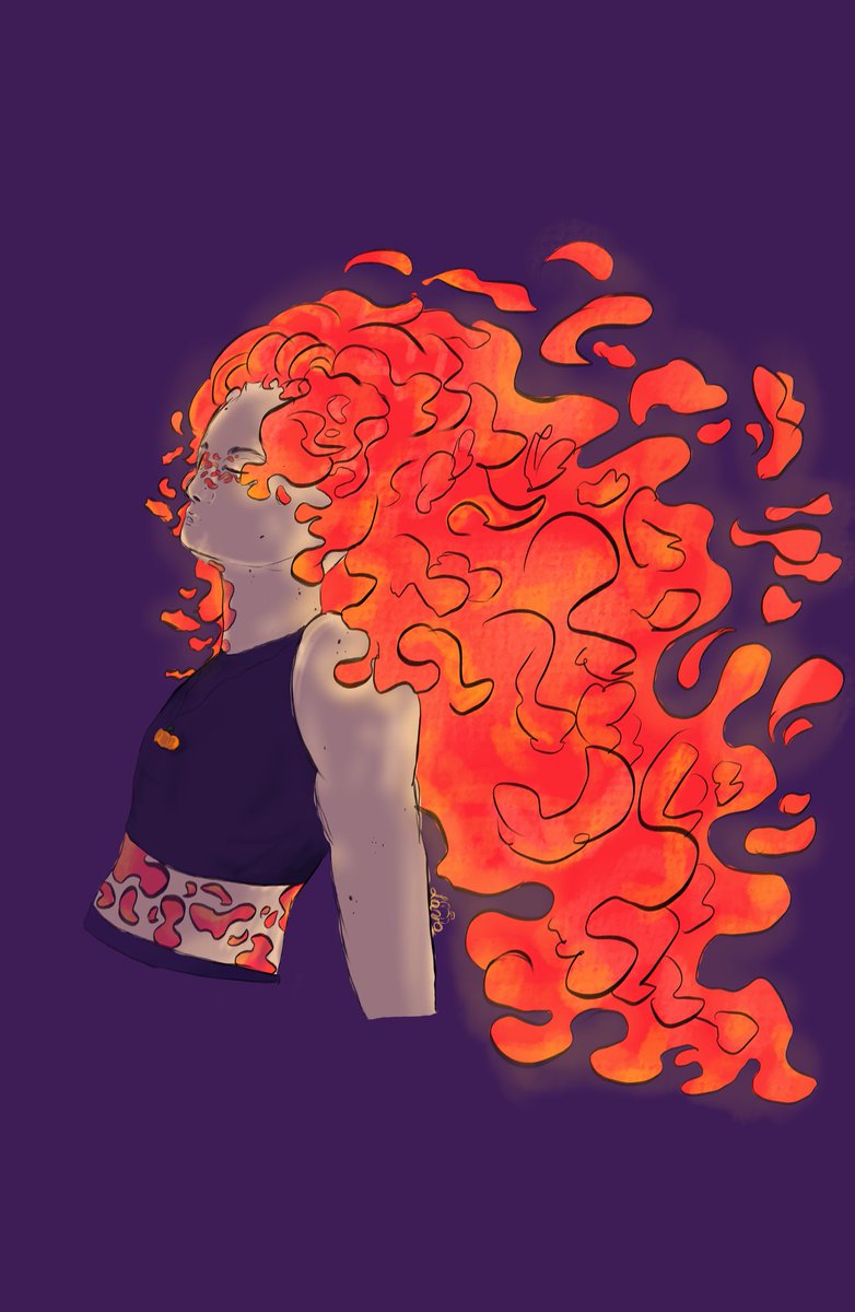 lavabravia's tweet photo. Got inspired to draw my sona 🌋

#oc #digitalart #art #fire #ocart https://t.co/BrRr6MQNxd