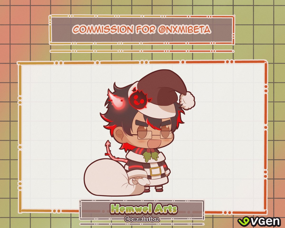 Christmas YCH for @/Nxmibeta! Thank you so much for the commish~