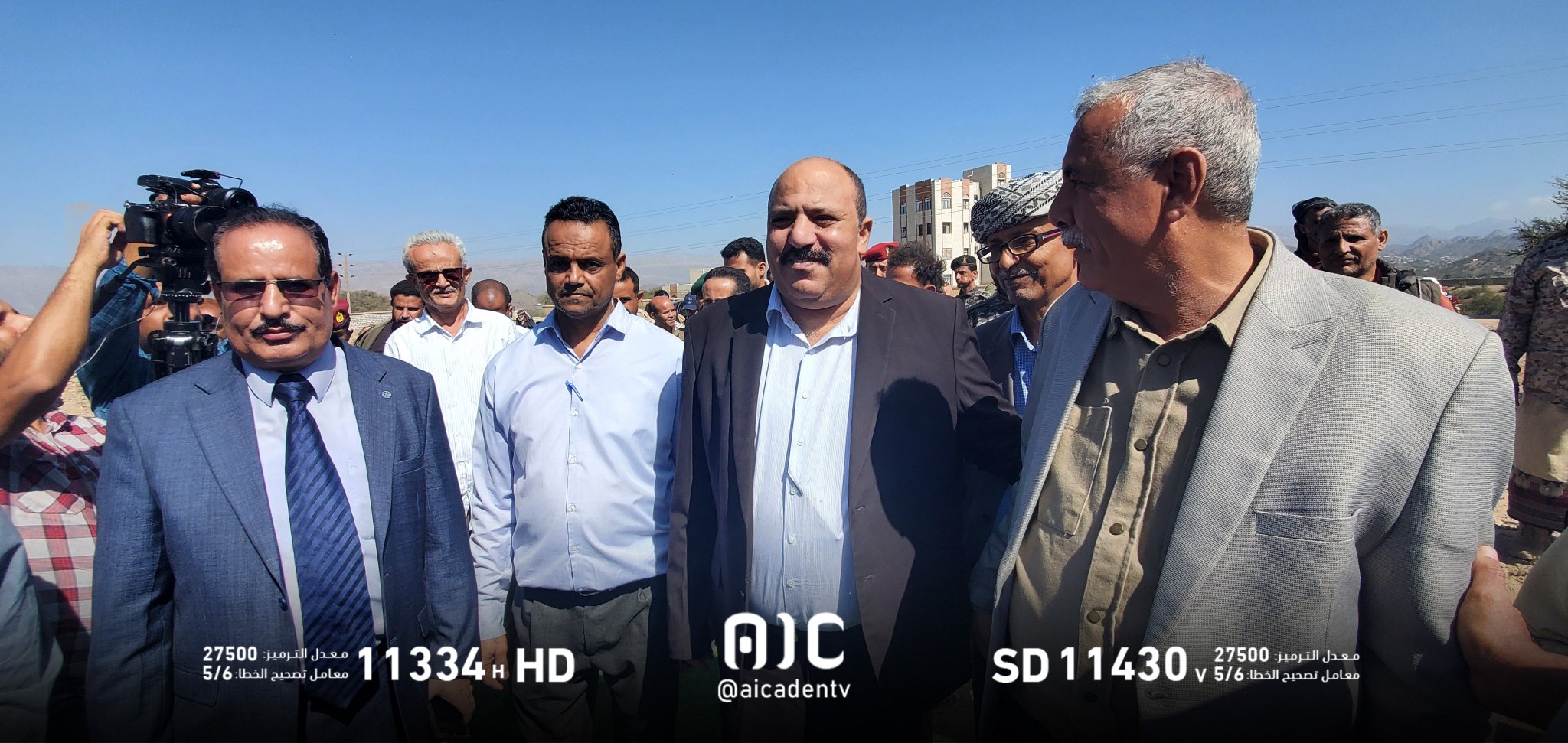 صور من تدشين المرحلة الأولى من مشروع الطاقة الشمسية في محافظة الضالع، بدعمٍ من دولة الإمارات العربية المتحدة #استعادة_دوله_الجنوب 