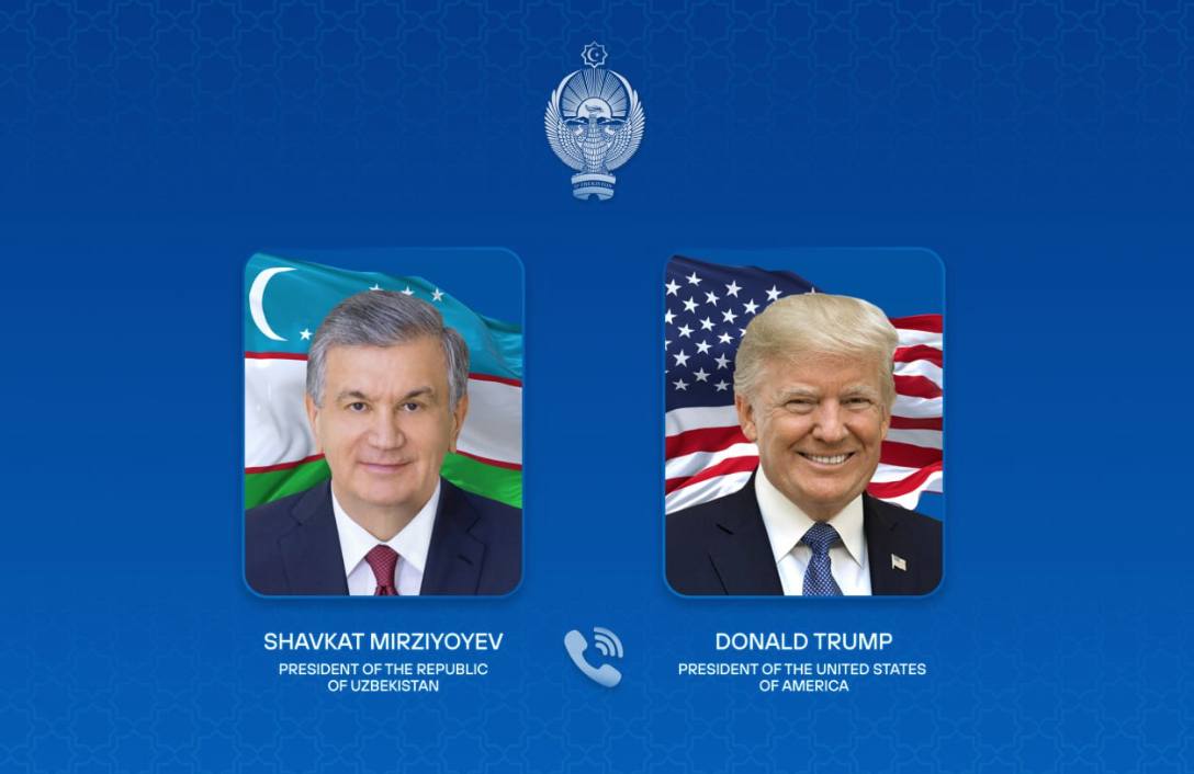 FurqatSidiq's tweet photo. 🇺🇿🇺🇸 On Dec 23, President of Uzbekistan Shavkat Mirziyoyev and U.S. President Donald Trump held a constructive phone call, discussing the implementation of high-level agreements and further strengthening the Uzbekistan–U.S. strategic partnership. 
#UzbekistanUSA  #C5Plus1 https://t.co/unWEMjJ9Fx