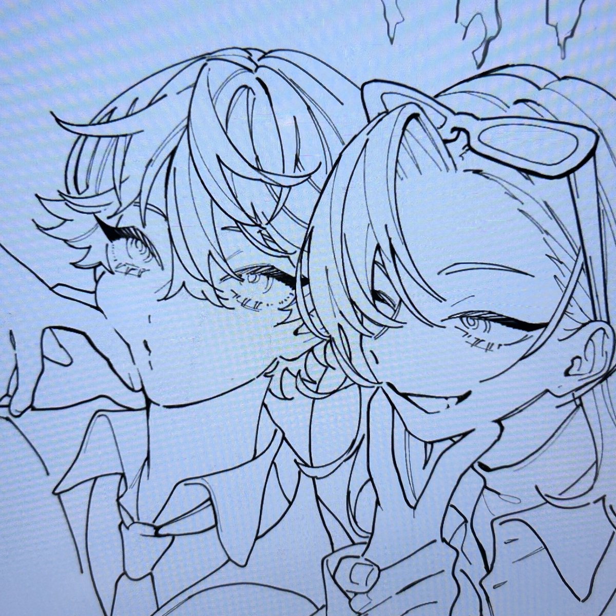 僕が書いた絵です、 描いていることだけは伝えさせてもろて🧁😵‍💫