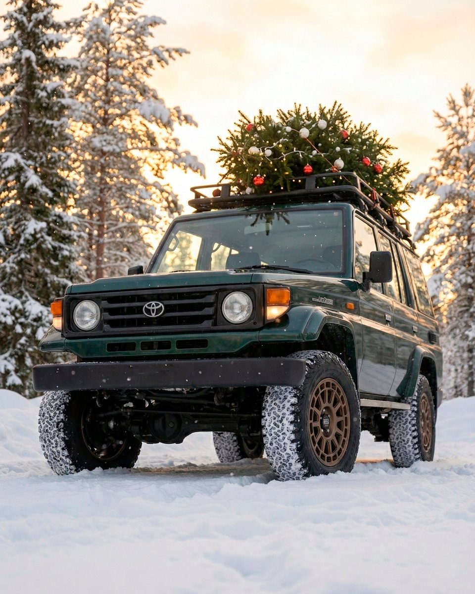 BRAIDwheels's tweet image. Driving into the holiday season with joy and gratitude ❄️🎄. Merry Christmas and happy 2026 from #BRAID! 🚗✨

#braidwheels #christmas2025 #customwheels #thewheeltailors