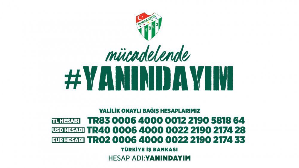 Somaspor deplasmanı sonrası verilen cezalardan ötürü bazı vatandaşlar, Bursaspor’un geçtiğimiz sezon başında başlattığı “Yanındayım” kampanyasına katkıda bulunuyor.
