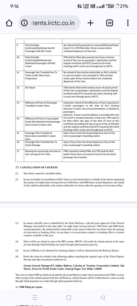 ImAbKareem's tweet photo. @IRCTCofficial @RailwaySeva @RailMinIndia 

Refund category 17
Train missed due to first train was late 
But No officer of Gonda (GD) Railway Station is helping 

I have Asked DSSO,DSS Commerce and Railway Ticket Window
No option in TDR Reason List for missing train. https://t.co/vRePSqCsOS