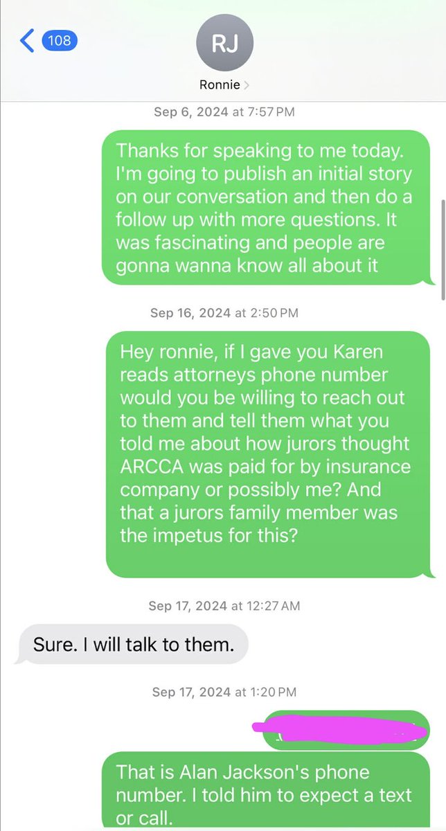 DoctorTurtleboy's tweet image. I am both a journalist and an activist. After I recorded my interview with Ronnie the Juror for the purposes of publishing a story in September 2024, I asked Ronnie if he would like to get in touch with Alan Jackson, since Ronnie told me that jurors dismissed ARCCA's testimony…