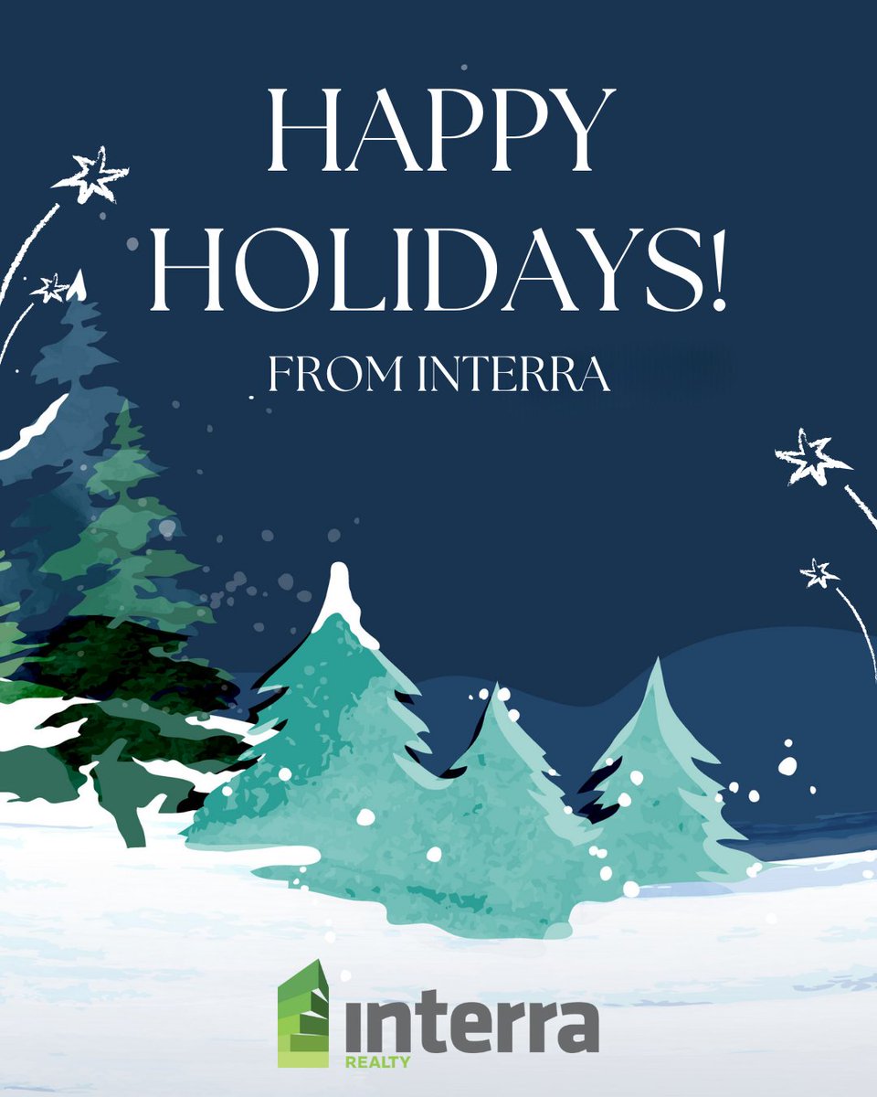InterraRealty's tweet image. Thank you for your continued trust in Interra Realty. We value the opportunity to work with you and appreciate the relationships we’ve built throughout the year.

Wishing you a happy holiday season and a successful New Year!