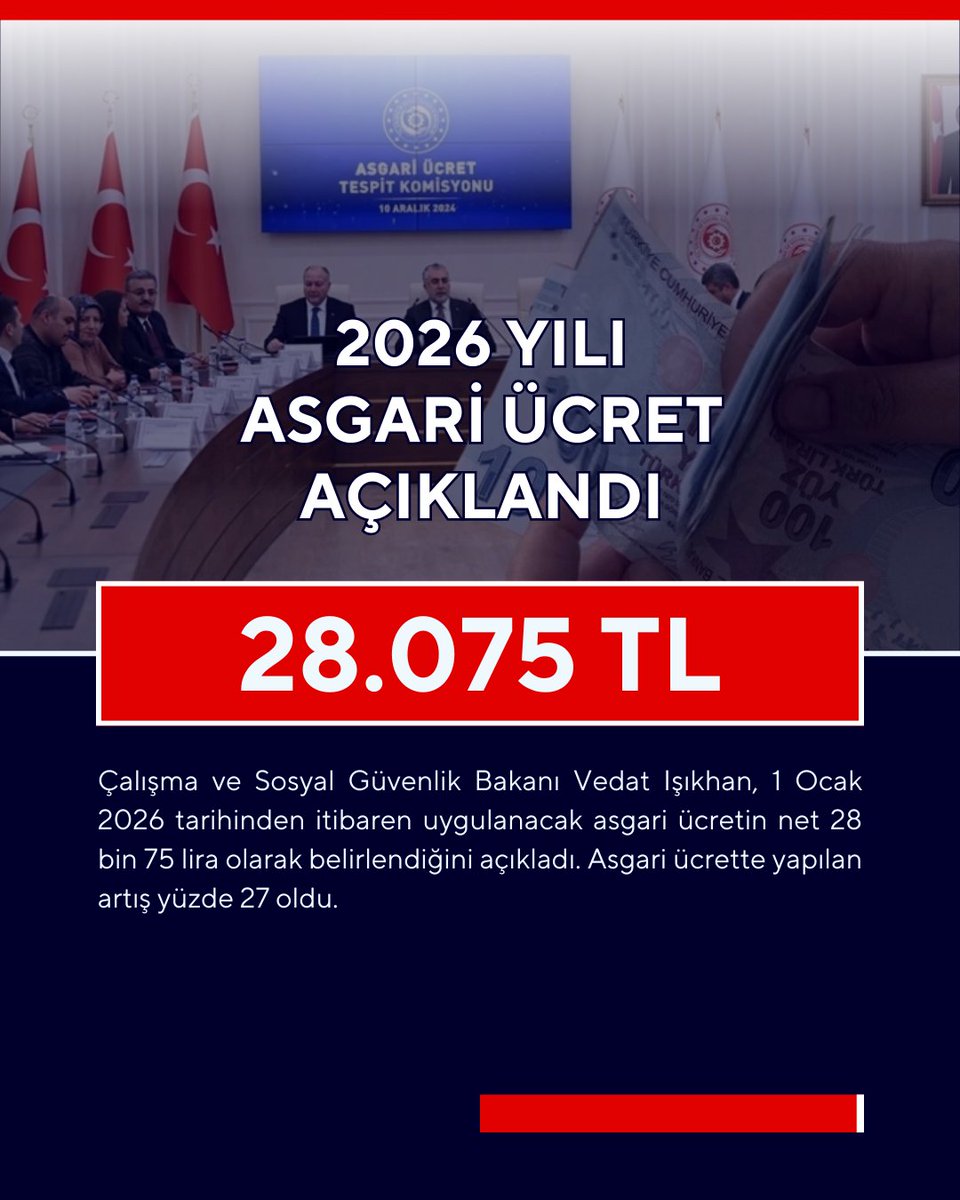 2026 YILI #asgariücret açiklandı