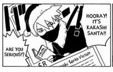 heriozu's tweet image. it's christmas eve, so have some santa kakashi to bless ur timeline