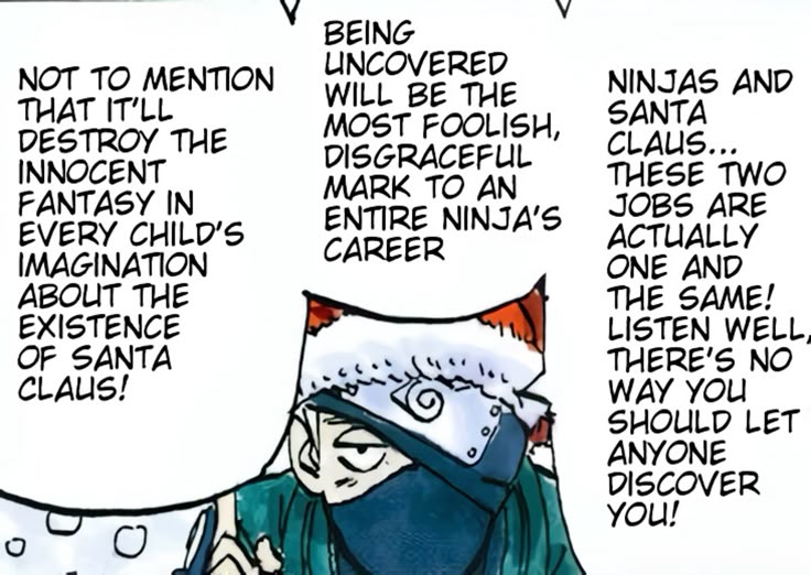 heriozu's tweet image. it's christmas eve, so have some santa kakashi to bless ur timeline