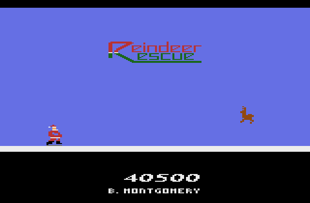 atari's tweet image. It's almost time to work and all of the reindeer are missing! Help Santa in Reindeer Rescue - a homebrew title from Bob Montgomery. 🎅

atariage.pulse.ly/ia5pixd1x5