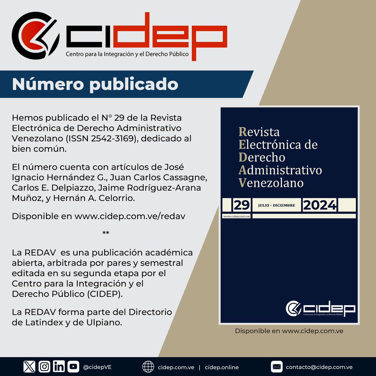 Publicada la REDAV 29.