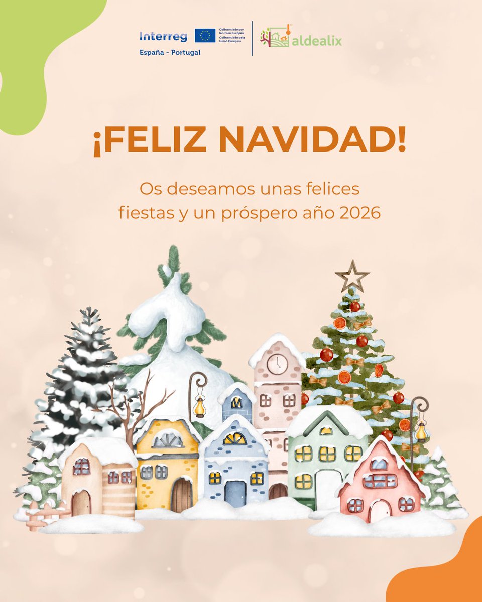 🎄 Cerramos el año agradeciendo a quienes formáis parte de ALDEALIX.
Energía local, aldeas vivas y cooperación para un futuro más sostenible.

¡Felices Fiestas! ✨

#Aldealix #FEDER #POCTEP