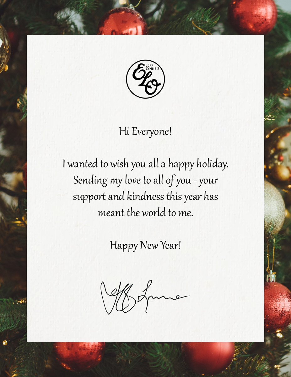 JeffLynnesELO's tweet image. From Jeff Lynne to you 🛸