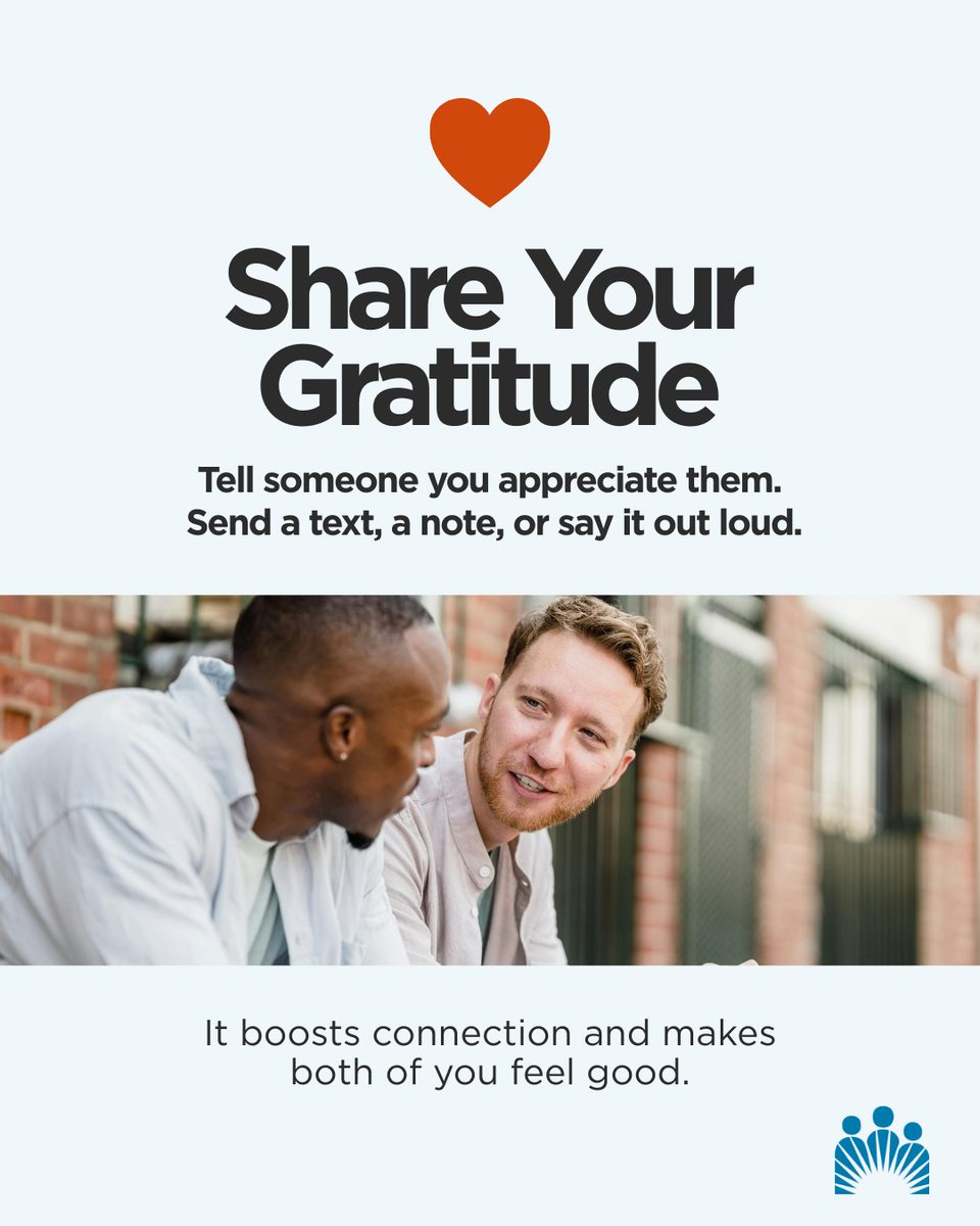 aboutKP's tweet image. Gratitude isn’t just a feel-good habit—it can benefit your heart. Ashley Zucker, MD, of Kaiser Permanente shared with @RealSimple that regular gratitude may support heart health. Swipe for 4 daily habits. k-p.li/3KJhy3X
