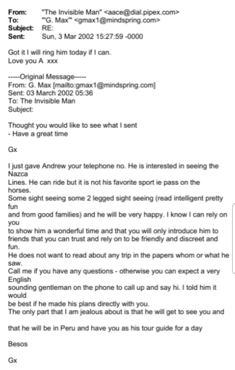 I_amMukhtar's tweet image. It's not looking good for Andrew Mountbatten Windsor.

Someone at Balmoral asked Ghislaine Maxwell if they found them "some new inappropriate friends." There's also another email where Ghislaine Maxwell is telling Jeffrey that she gave Andrew his number.