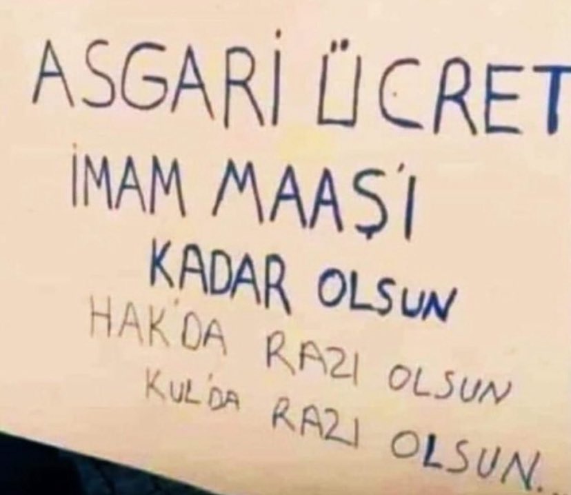 En azından #asgariücret imam maaşı kadar olsaydı arkadaş.. 

28.075.lira bir ay neye yetecek..?